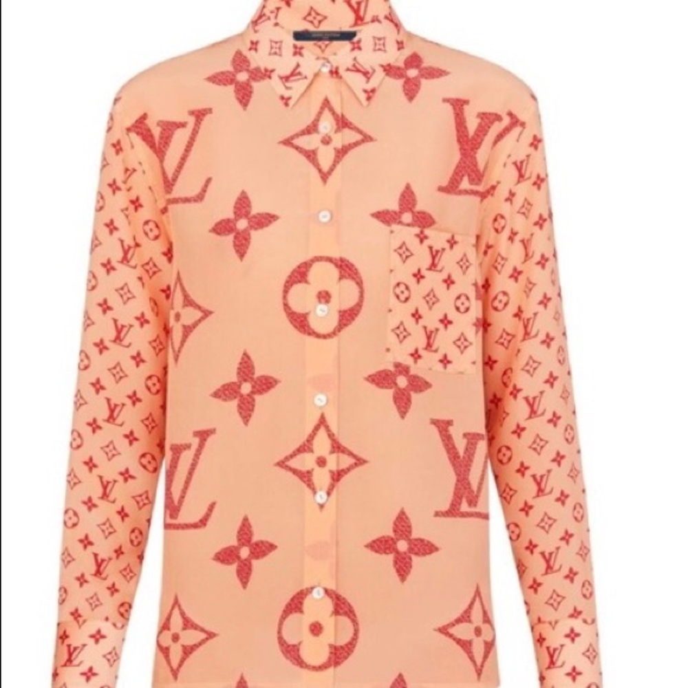 NWT LOUIS VUITTON BUTTON-UP